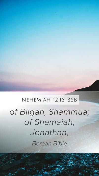 Nehemiah 12:18 BSB Bible Verse Image