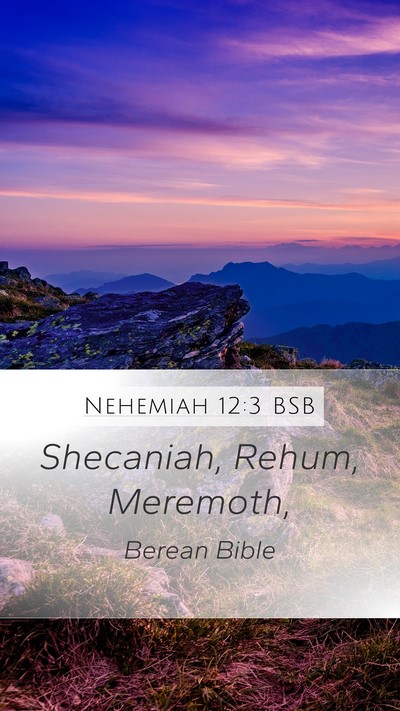 Nehemiah 12:3 BSB Bible Verse Image