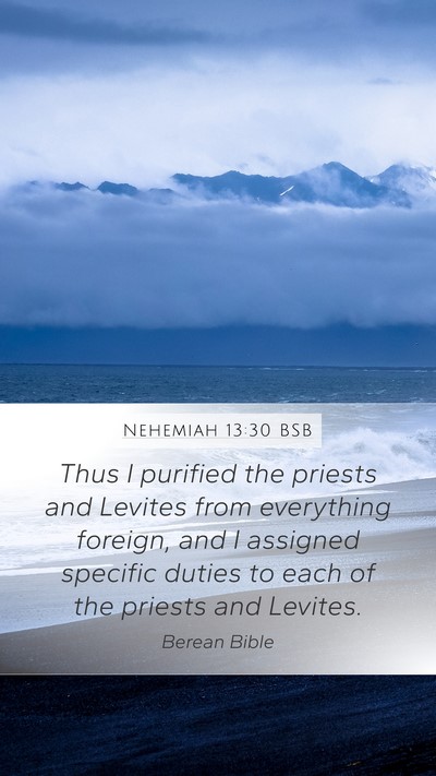 Nehemiah 13:30 BSB Bible Verse Image