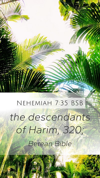 Nehemiah 7:35 BSB Bible Verse Image