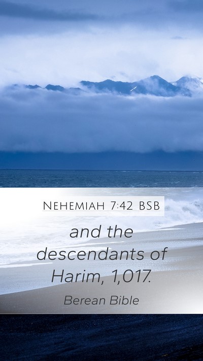 Nehemiah 7:42 BSB Bible Verse Image