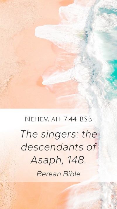 Nehemiah 7:44 BSB Bible Verse Image