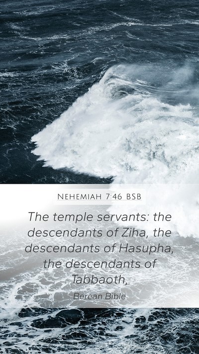 Nehemiah 7:46 BSB Bible Verse Image