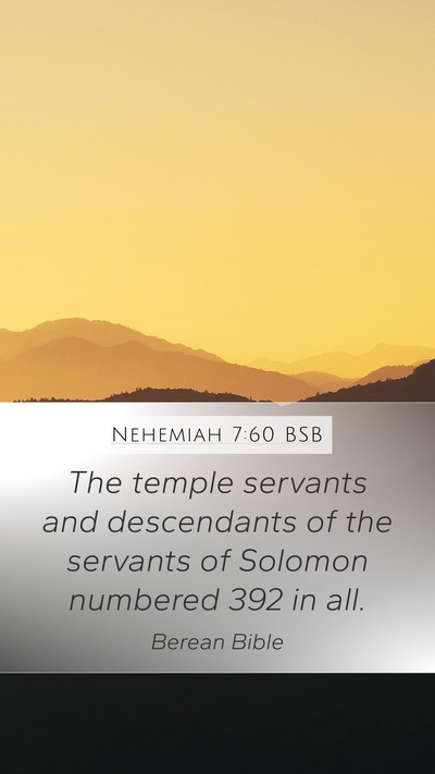 Nehemiah 7:60 BSB Bible Verse Image