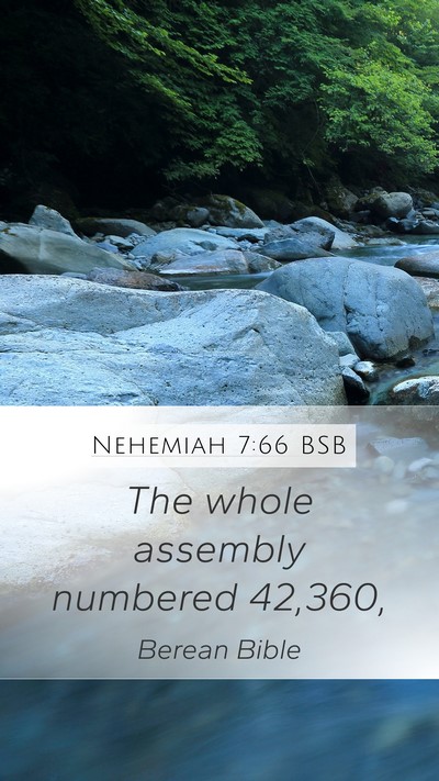 Nehemiah 7:66 BSB Bible Verse Image