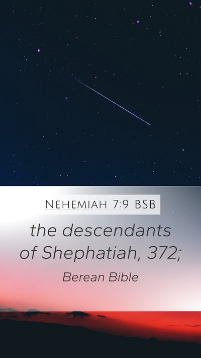 Nehemiah 7:9 BSB Bible Verse Image