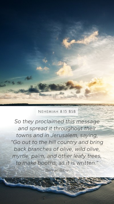 Nehemiah 8:15 BSB Bible Verse Image
