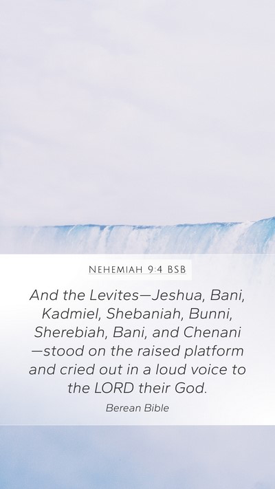 Nehemiah 9:4 BSB Bible Verse Image