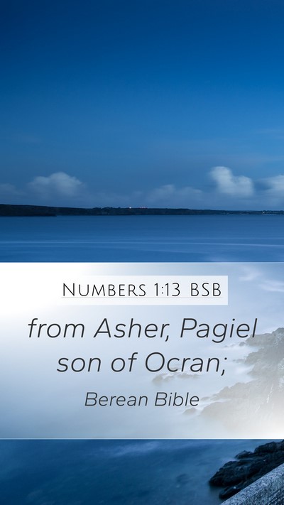 Numbers 1:13 BSB Bible Verse Image