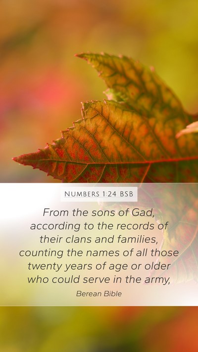 Numbers 1:24 BSB Bible Verse Image
