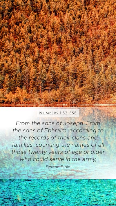 Numbers 1:32 BSB Bible Verse Image