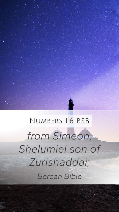 Numbers 1:6 BSB Bible Verse Image