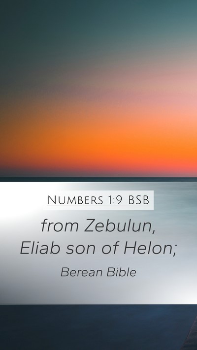 Numbers 1:9 BSB Bible Verse Image