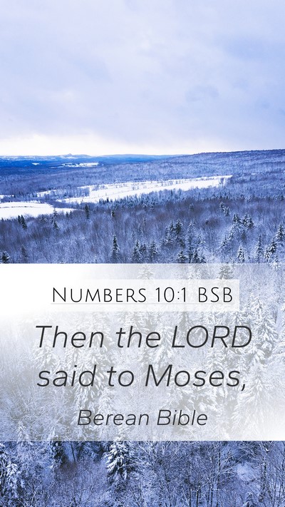 Numbers 10:1 BSB Bible Verse Image
