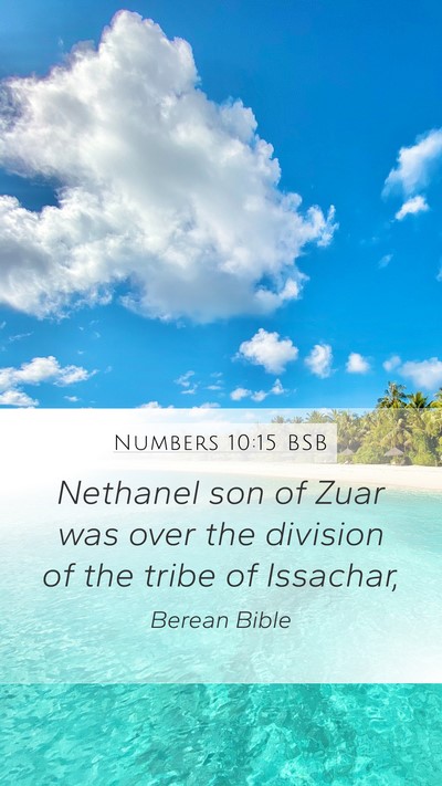 Numbers 10:15 BSB Bible Verse Image
