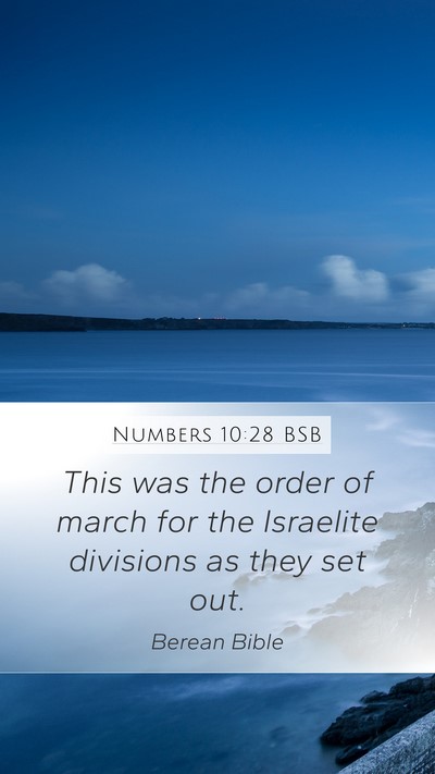 Numbers 10:28 BSB Bible Verse Image