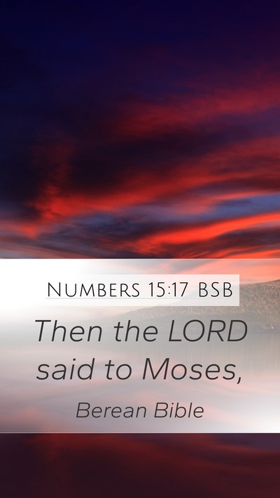 Numbers 15:17 BSB Bible Verse Image