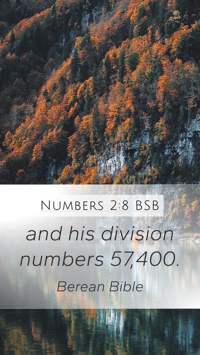 Numbers 2:8 BSB Mobile Phone Wallpaper - and his division numbers - Mobile Bible Verse Wallpaper