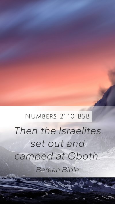 Numbers 21:10 BSB Bible Verse Image