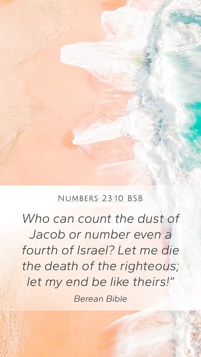 Numbers 23:10 BSB Bible Verse Image