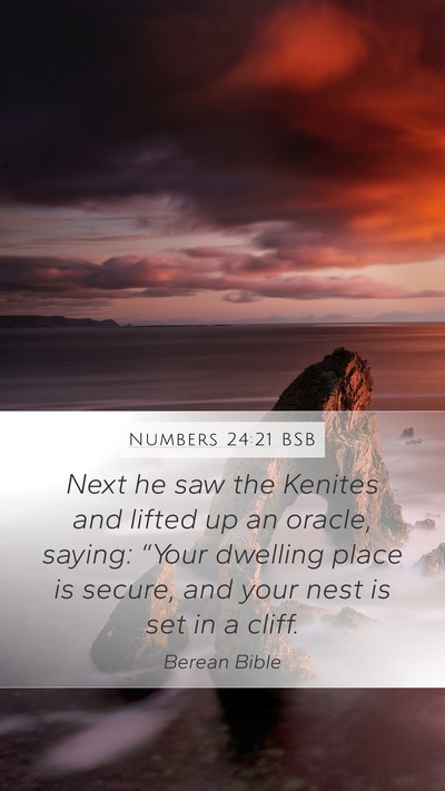 Numbers 24:21 BSB Bible Verse Image