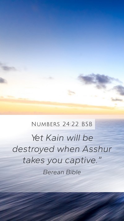 Numbers 24:22 BSB Bible Verse Image
