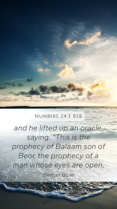 Numbers 24:3 BSB Bible Verse Image