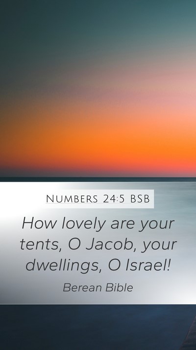 Numbers 24:5 BSB Bible Verse Image