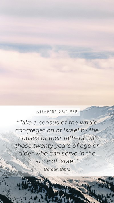 Numbers 26:2 BSB Bible Verse Image