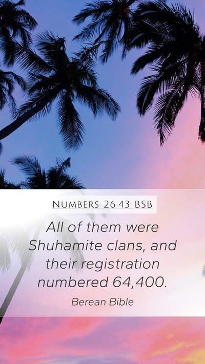 Numbers 26:43 BSB Bible Verse Image