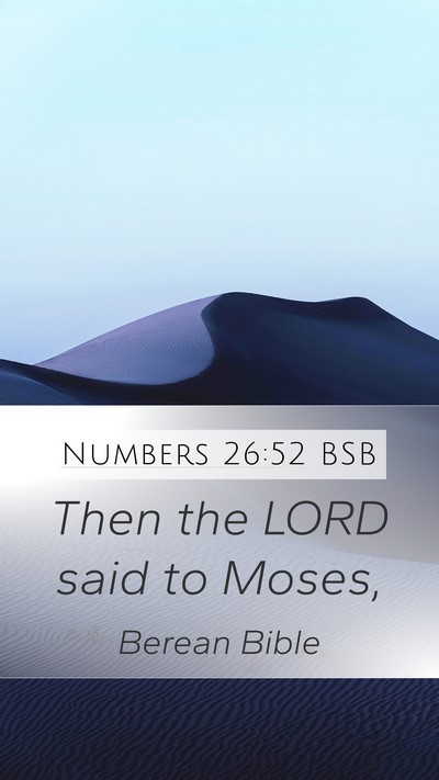 Numbers 26:52 BSB Bible Verse Image
