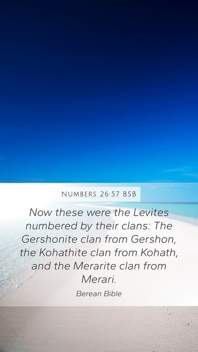 Numbers 26:57 BSB Bible Verse Image
