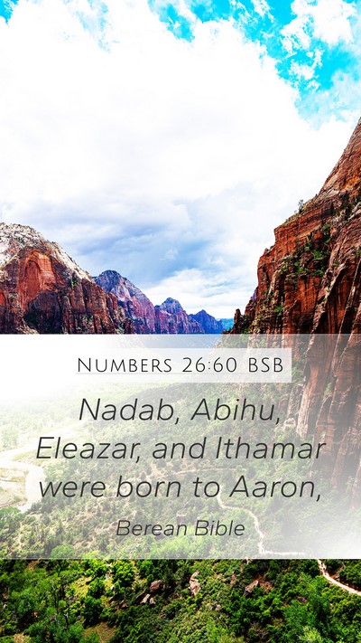 Numbers 26:60 BSB Bible Verse Image