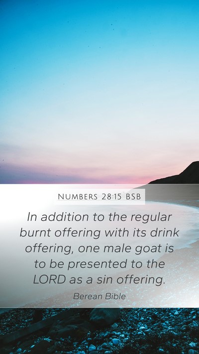 Numbers 28:15 BSB Bible Verse Image