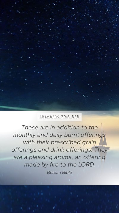 Numbers 29:6 BSB Bible Verse Image
