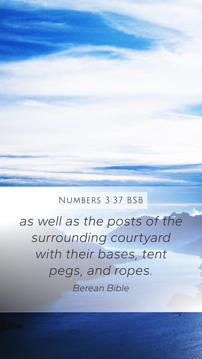 Numbers 3:37 BSB Bible Verse Image
