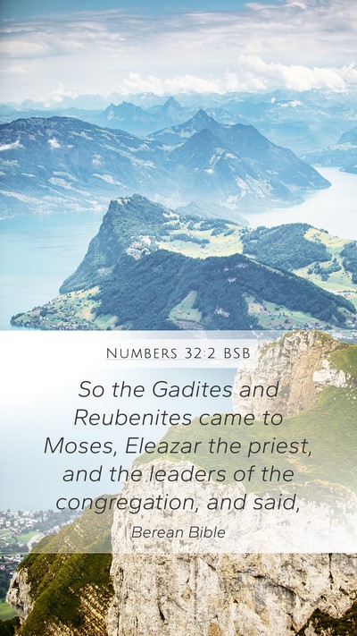 Numbers 32:2 BSB Bible Verse Image