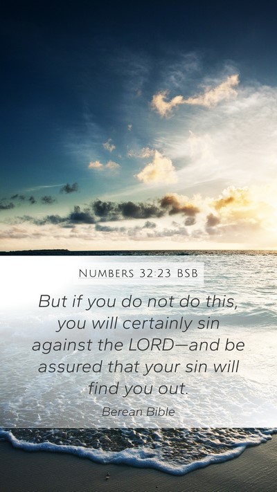 Numbers 32:23 BSB Bible Verse Image