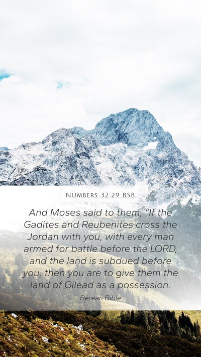 Numbers 32:29 BSB Bible Verse Image