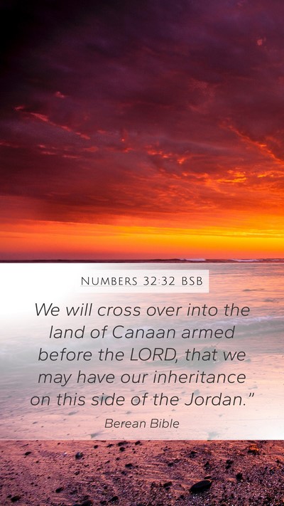 Numbers 32:32 BSB Bible Verse Image