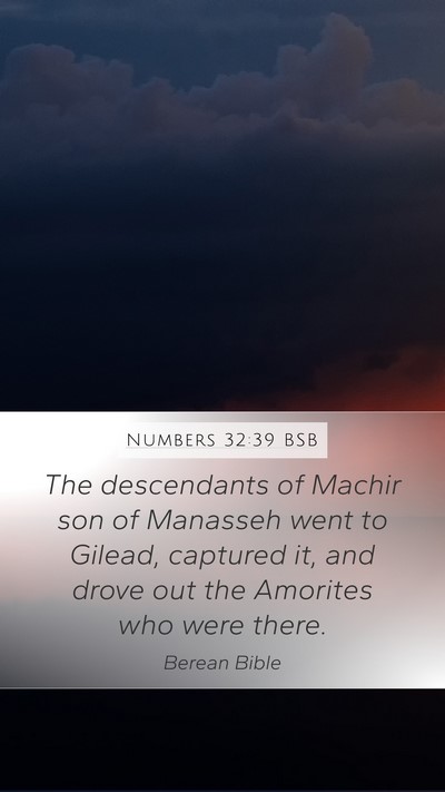 Numbers 32:39 BSB Bible Verse Image