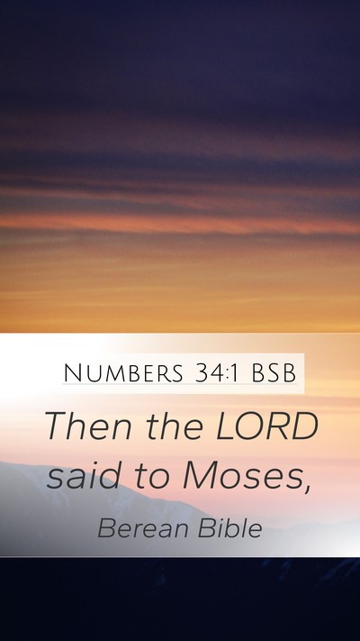 Numbers 34:1 BSB Bible Verse Image