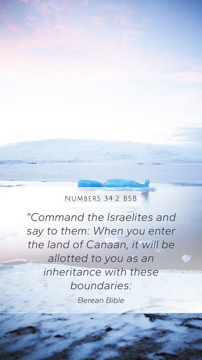 Numbers 34:2 BSB Bible Verse Image