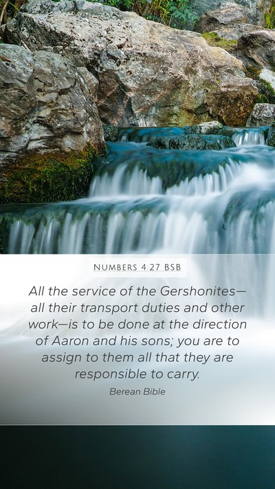 Numbers 4:27 BSB Bible Verse Image