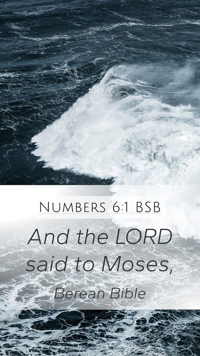 Numbers 6:1 BSB Mobile Phone Wallpaper - And the LORD said to - Mobile Bible Verse Wallpaper