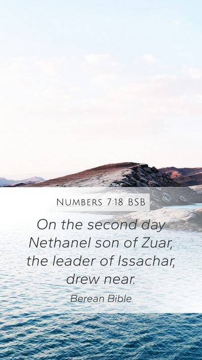 Numbers 7:18 BSB Bible Verse Image