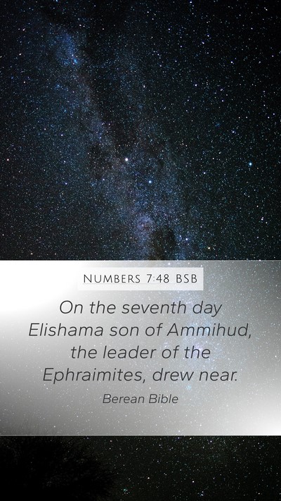 Numbers 7:48 BSB Bible Verse Image