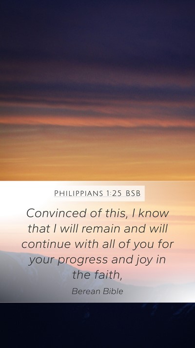 Philippians 1:25 BSB Bible Verse Image