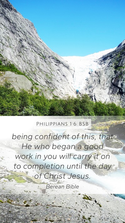 Philippians 1:6 BSB Bible Verse Image