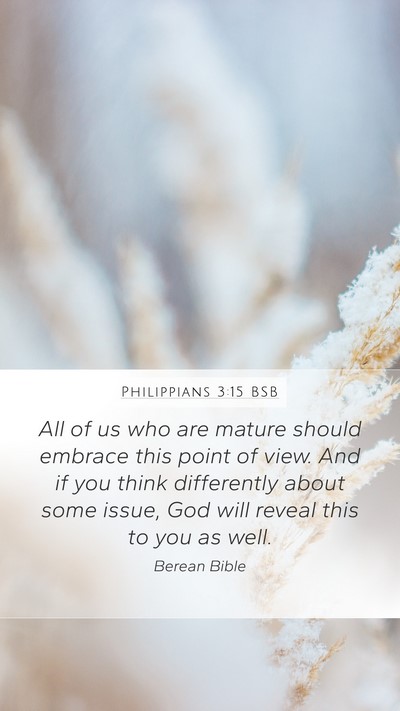 Philippians 3:15 BSB Bible Verse Image